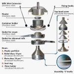 Descremadora de Leche Eléctrica Milky FJ 600 EAR «LONGLIFE» DC (230V) - Imagen 3