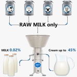 Descremadora de Leche Eléctrica Milky FJ 350 EAR (230V) - Imagen 6
