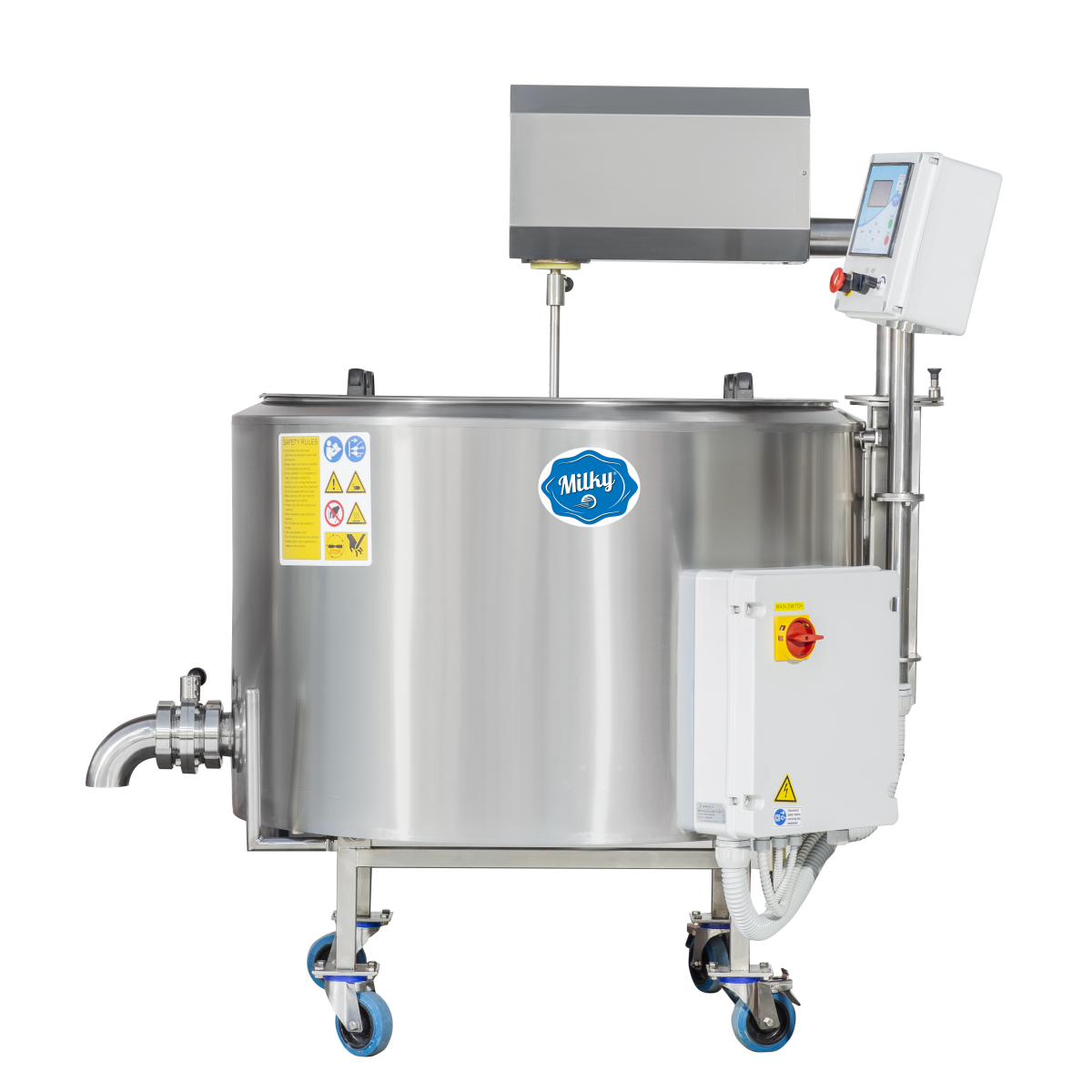 Pasteurizador de Leche, Caldereta para Queso y Yogur Milky FJ 300 CT (tipo cerrado, 400 V) - Imagen 2