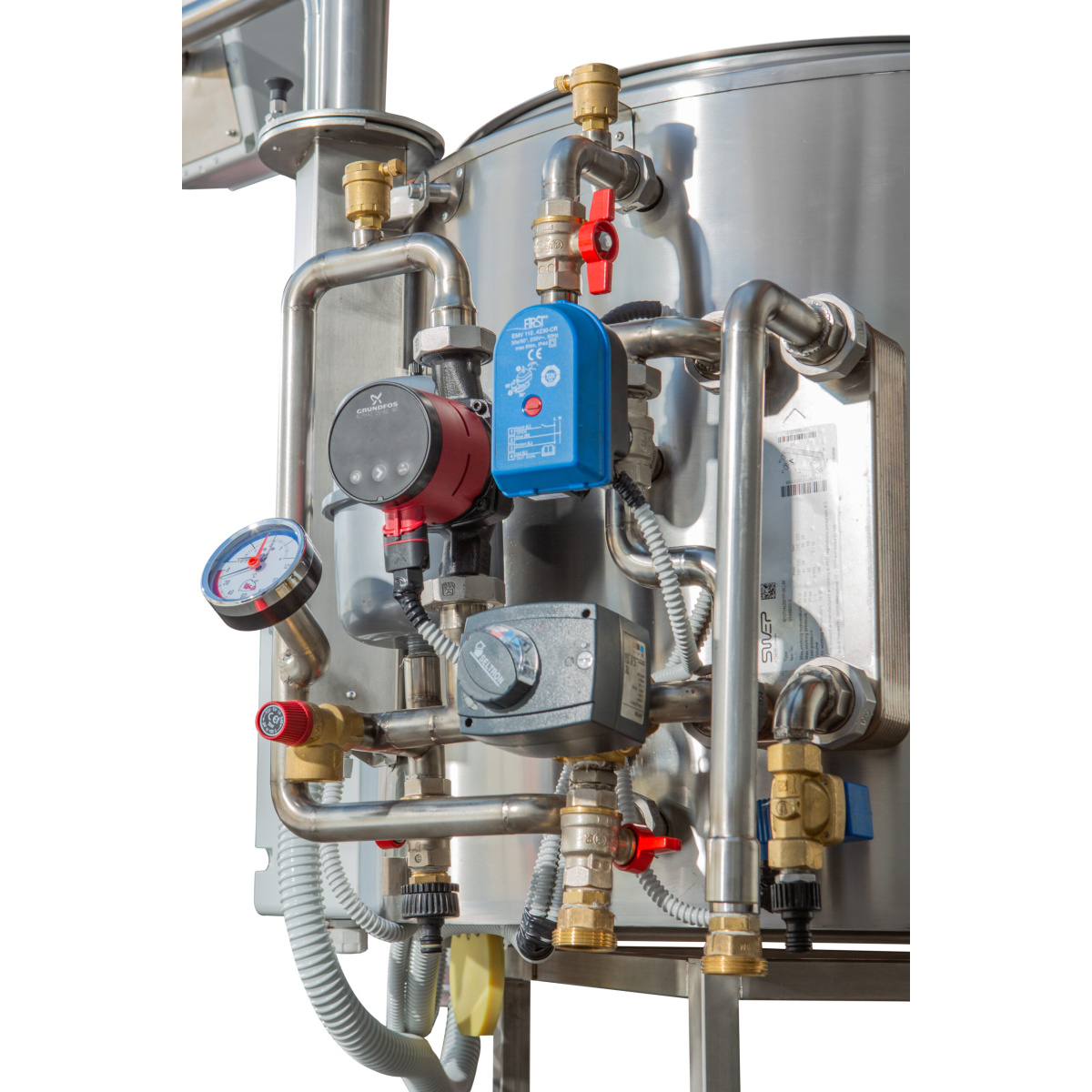 Pasteurizador de Leche, Caldereta para Queso y Yogur Milky FJ 200 CTF (sistema cerrado, 400V) - Imagen 4