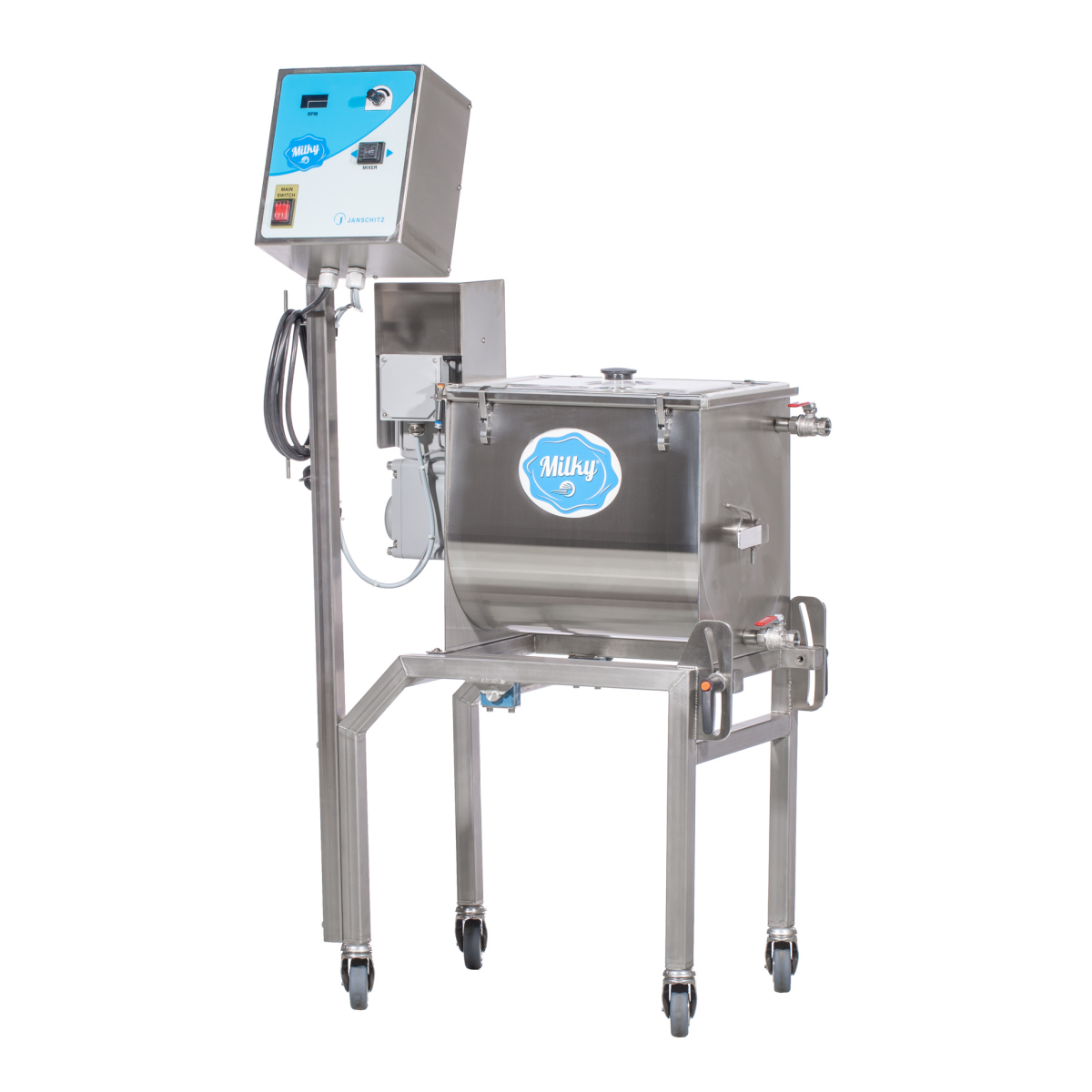 Electric butter churn Milky FJ 32 with a tilting mechanism